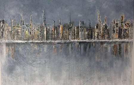 Skyline geschilderd door Diney-Art